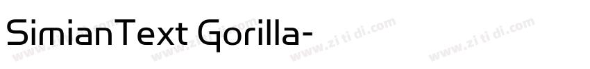SimianText Gorilla字体转换 SimianText Gorilla字体转换